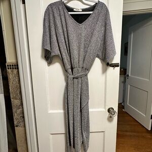 Jade by Jane Silver Faux Wrap Dress XL